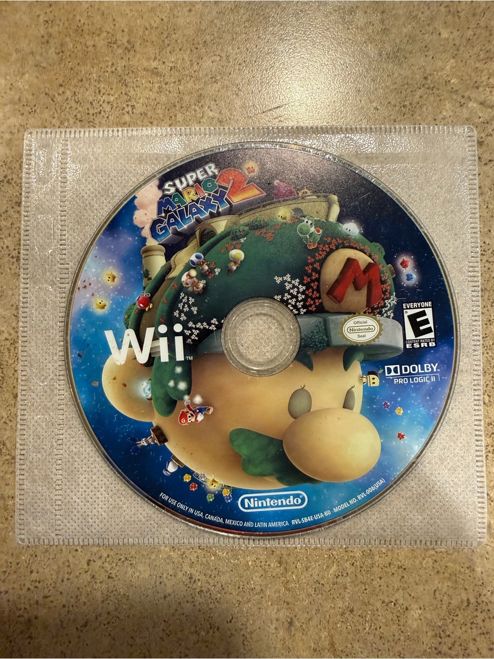 Super Mario Galaxy 2, US Version, Nintendo Wii - Disc Only - Tested